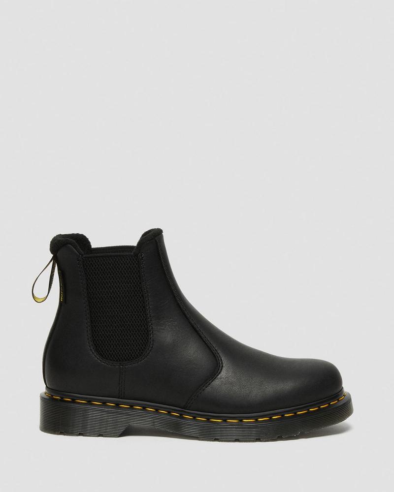 Women's Dr Martens 2976 Warmwair Leather Chelsea Boots Black | AU 119BEX